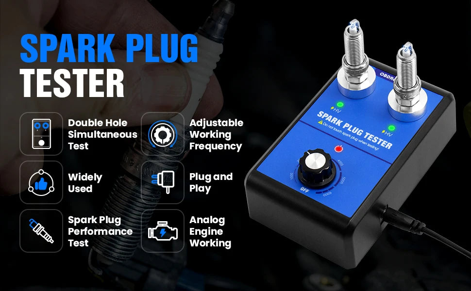 OBDResource Car Spark Plug Tester Dual Holes - ST LAND MANAGEMENT LLC