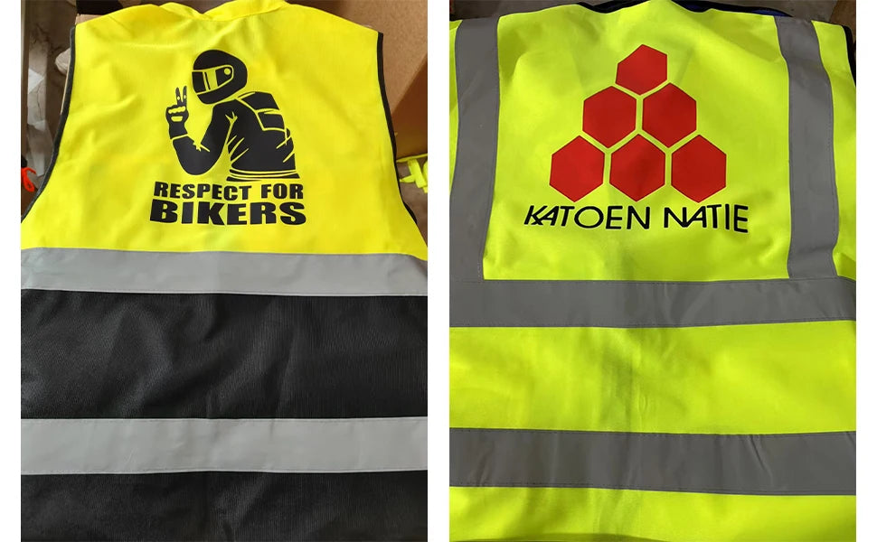 Custom LOGO Safety Vest Reflective - ST LAND MANAGEMENT LLC