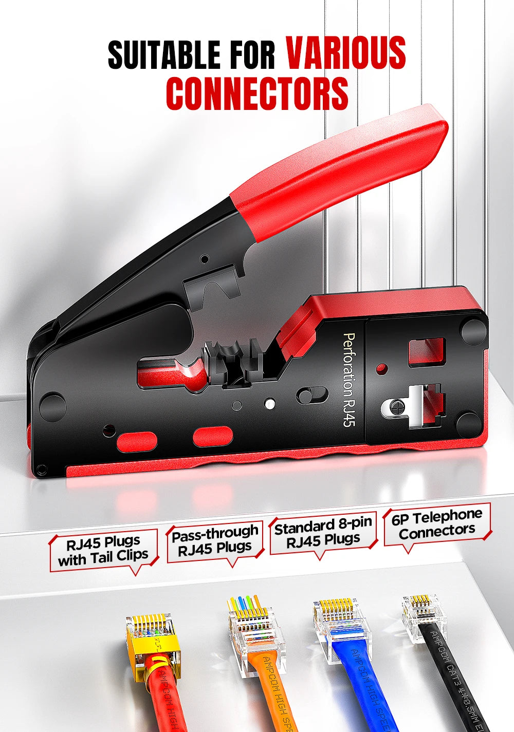 AMPCOM Cat 7 NETWORK CRIMPING Tool - ST LAND MANAGEMENT LLC