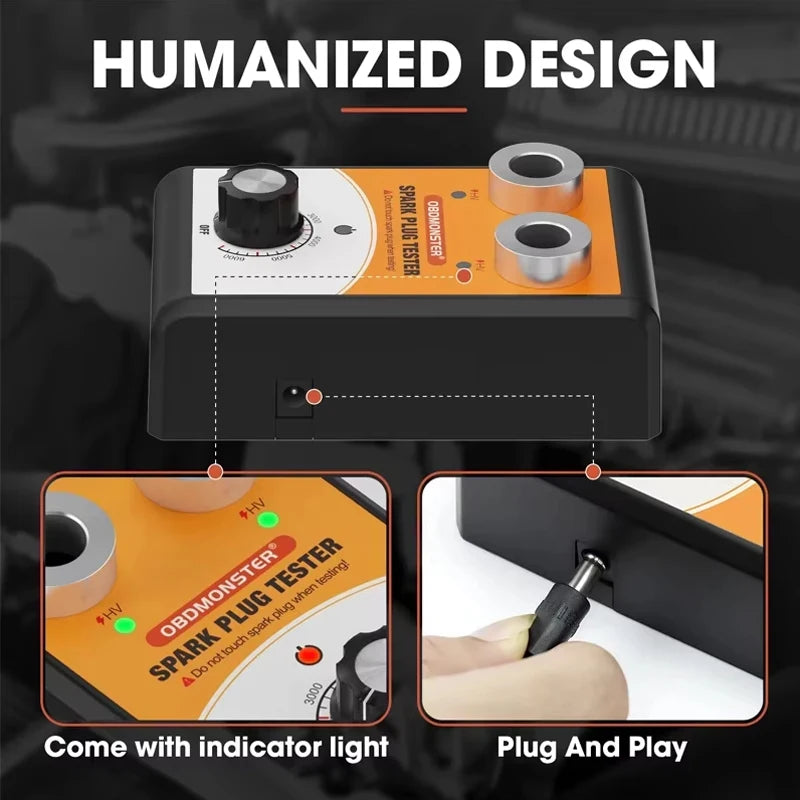 Automobile Spark Plug Tester Double Hole - ST LAND MANAGEMENT LLC