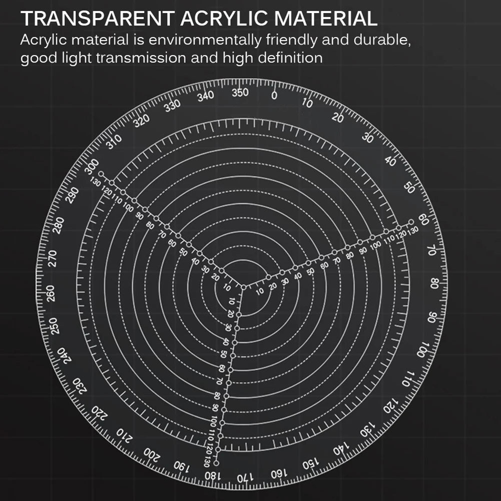 Round Center Clear Acrylic Finder Creative - ST LAND MANAGEMENT LLC