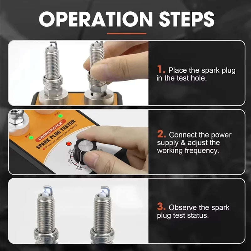 Automobile Spark Plug Tester Double Hole - ST LAND MANAGEMENT LLC