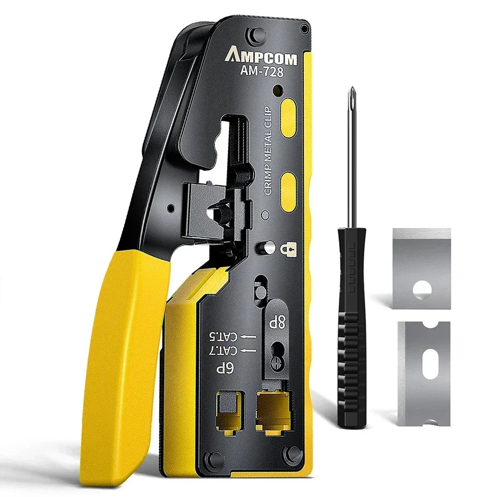 AMPCOM Cat 7 NETWORK CRIMPING Tool - ST LAND MANAGEMENT LLC