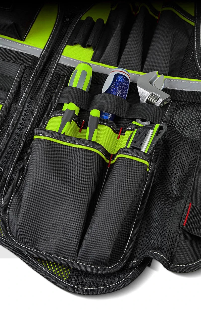 Workwear Allround Work Tool Vest Reflective Safety Vest - ST LAND MANAGEMENT LLC