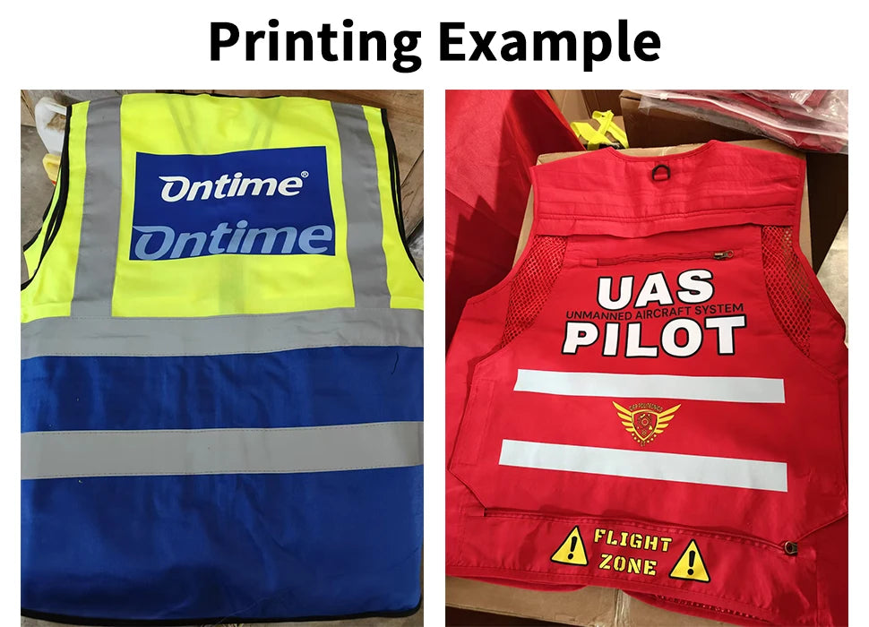Custom LOGO Safety Vest Reflective - ST LAND MANAGEMENT LLC