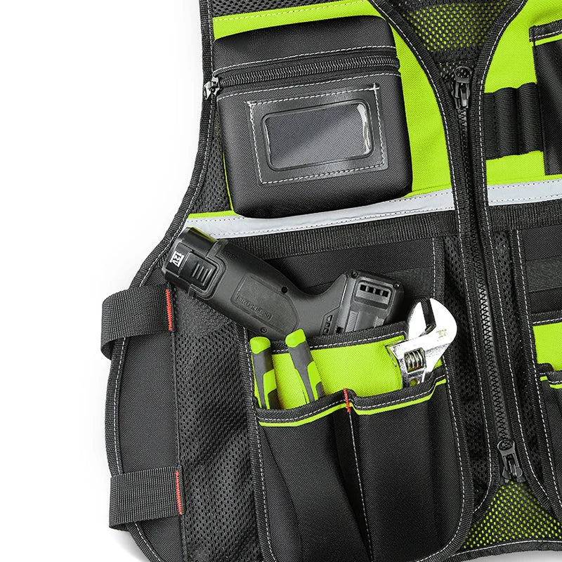 Workwear Allround Work Tool Vest Reflective Safety Vest - ST LAND MANAGEMENT LLC