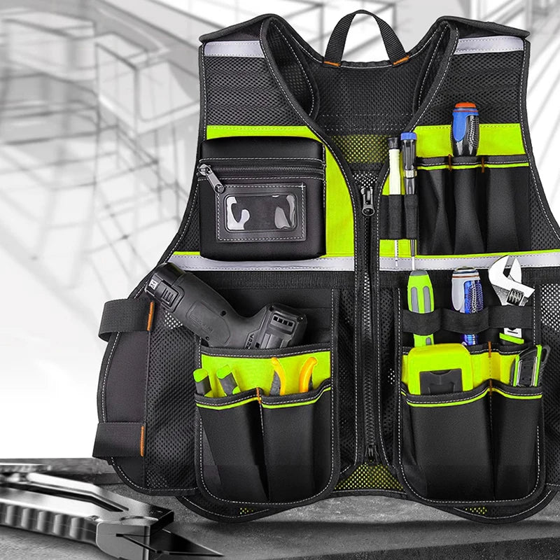 Workwear Allround Work Tool Vest Reflective Safety Vest - ST LAND MANAGEMENT LLC