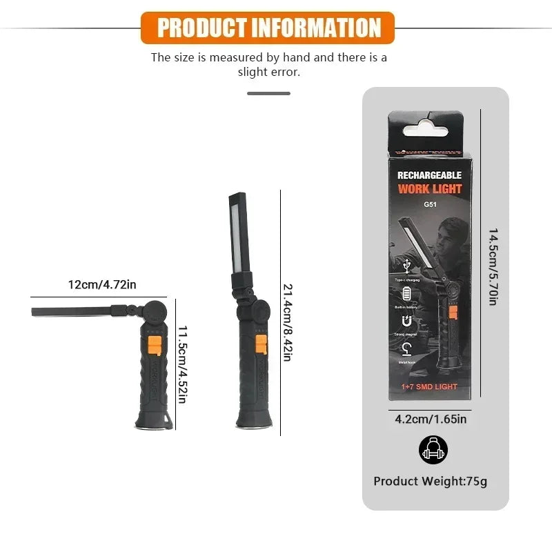 Heinast USB Flashlight Rechargeable - ST LAND MANAGEMENT LLC