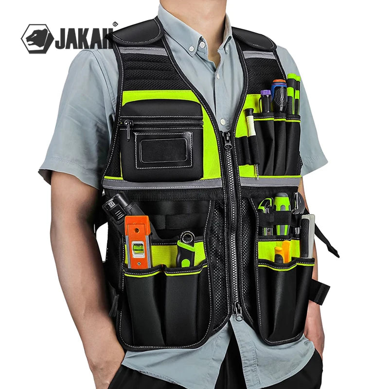 Workwear Allround Work Tool Vest Reflective Safety Vest - ST LAND MANAGEMENT LLC