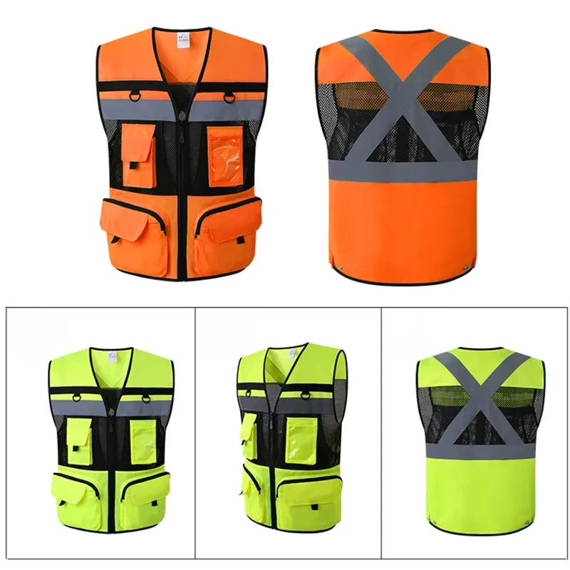 Custom LOGO Safety Vest Reflective - ST LAND MANAGEMENT LLC