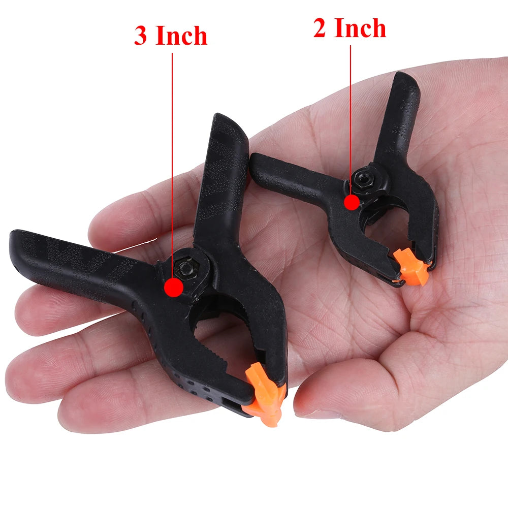 3/4/ 6/9 inch Plastic Nylon Adjustable Woodworking Clamps - ST LAND MANAGEMENT LLC