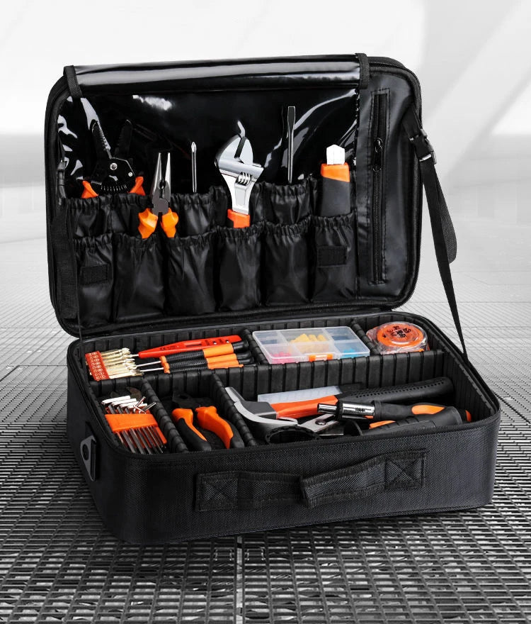 Large Portable 3 Stage Tool Bag Hand Tools - ST LAND MANAGEMENT LLC