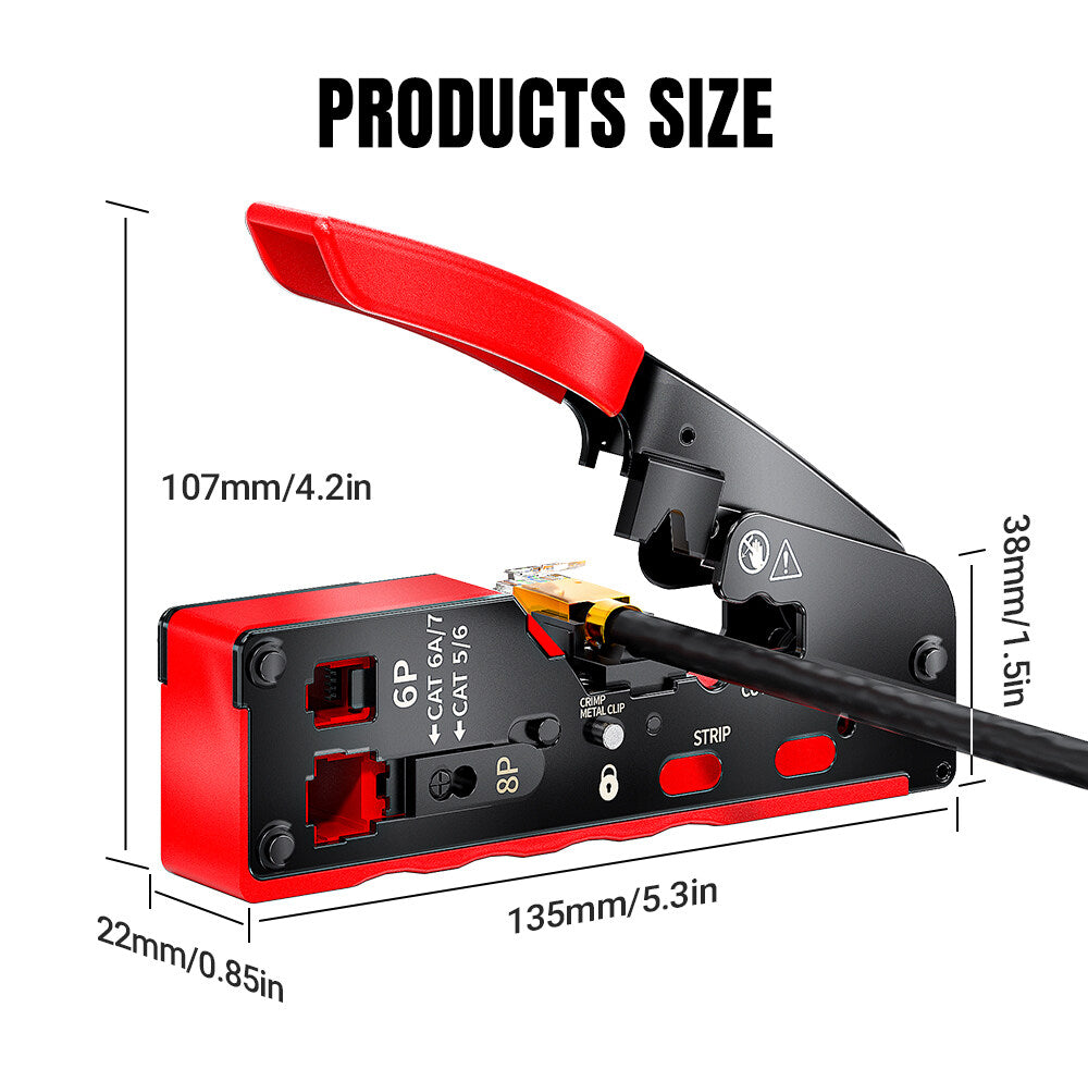 AMPCOM Cat 7 NETWORK CRIMPING Tool - ST LAND MANAGEMENT LLC