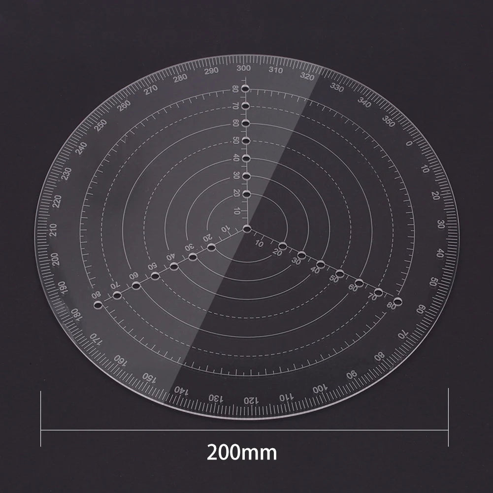 Round Center Clear Acrylic Finder Creative - ST LAND MANAGEMENT LLC