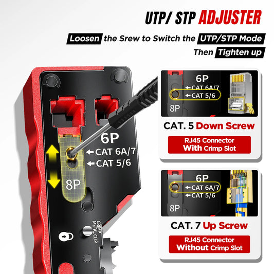 AMPCOM Cat 7 NETWORK CRIMPING Tool - ST LAND MANAGEMENT LLC