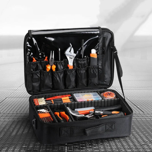 Large Portable 3 Stage Tool Bag Hand Tools - ST LAND MANAGEMENT LLC