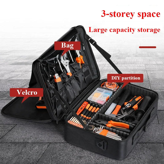 Large Portable 3 Stage Tool Bag Hand Tools - ST LAND MANAGEMENT LLC