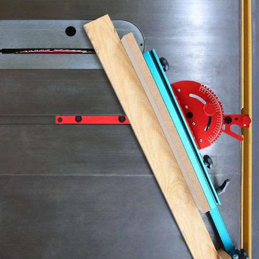 1 Set Miter Gauge And 400MM Fence With Track - ST LAND MANAGEMENT LLC