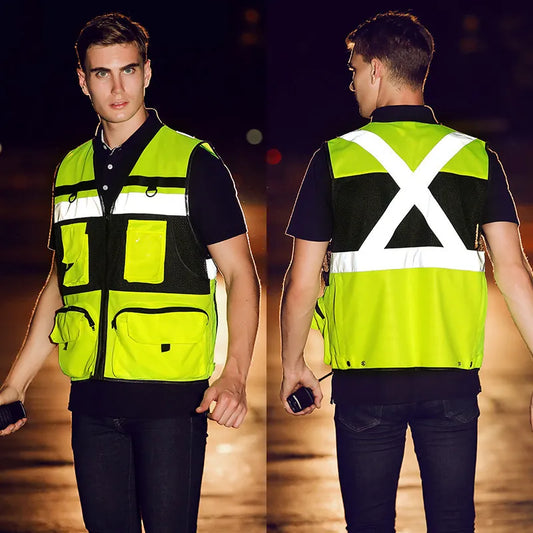 Custom LOGO Safety Vest Reflective - ST LAND MANAGEMENT LLC