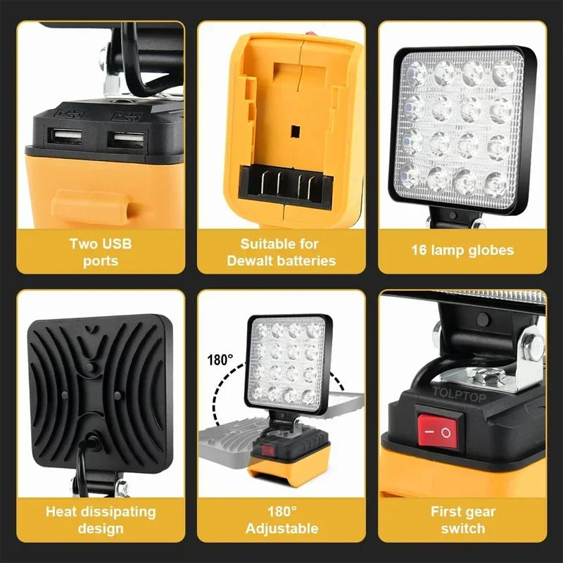 4Inch Led Light Handheld Spotlights Cordless - ST LAND MANAGEMENT LLC