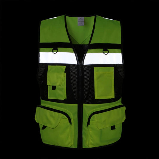Custom LOGO Safety Vest Reflective - ST LAND MANAGEMENT LLC