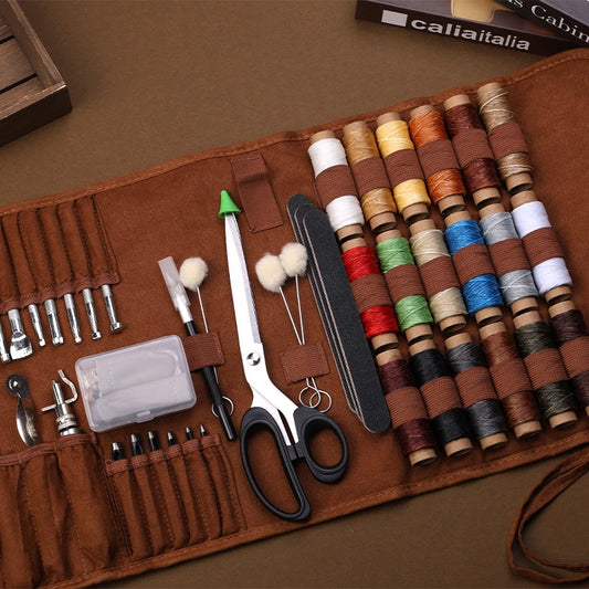 KRABALL Leather Working Kit Craft Tools - ST LAND MANAGEMENT LLC